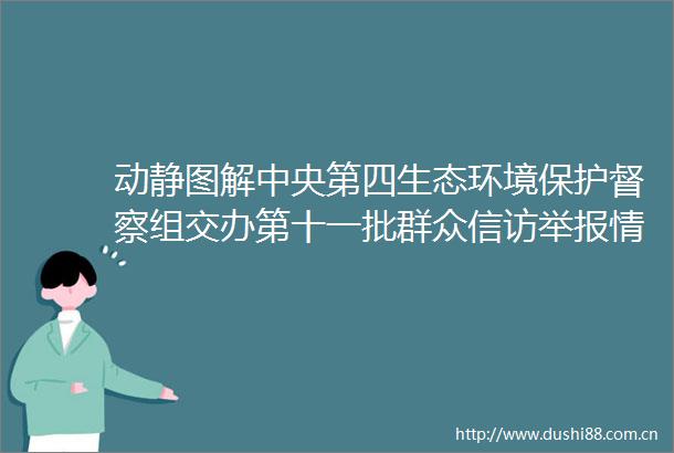动静图解中央第四生态环境保护督察组交办第十一批群众情况