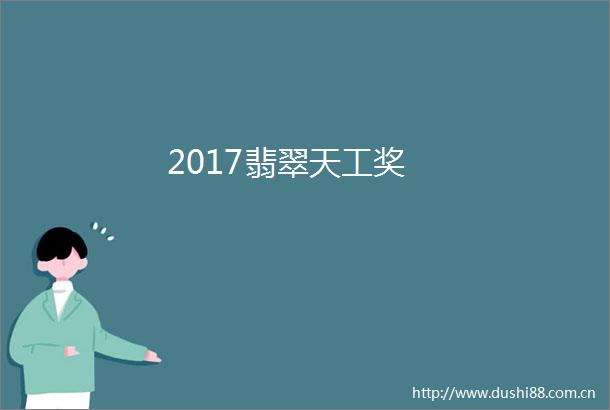 2017翡翠天工奖