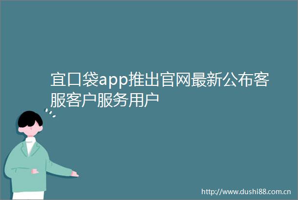 宜口袋app推出官网最新公布客服客户服务用户