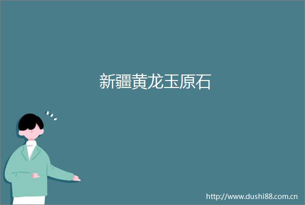 新疆黄龙玉原石