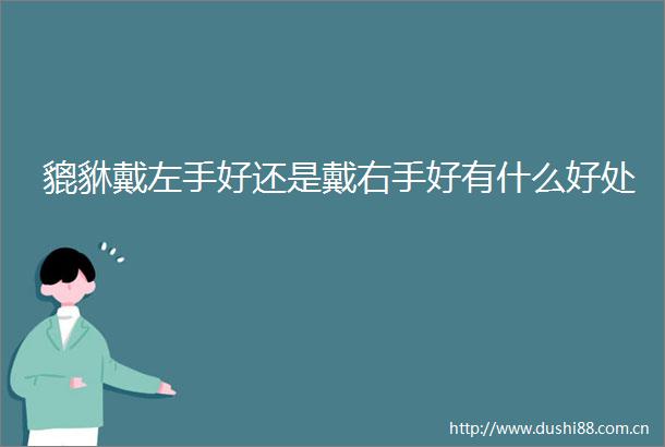 貔貅戴左手好还是戴右手好有什么好处