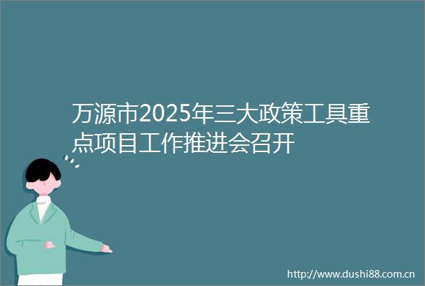 万源市2025年三大政策工具重点项目工作推进会召开