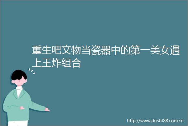 重生吧文物当瓷器中的第一美女遇上王炸组合