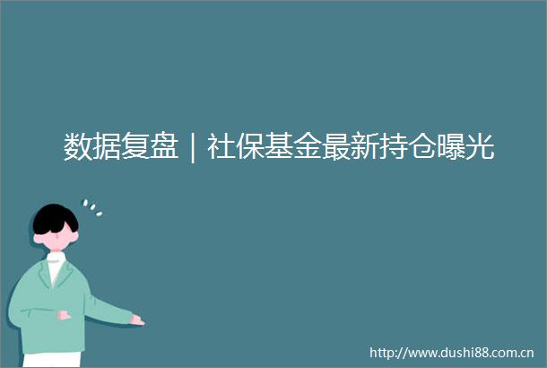 数据复盘｜社保基金最新持仓
