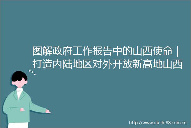 图解工作报告中的山西使命｜打造内陆地区对外开放新高地山西奏响时代强音