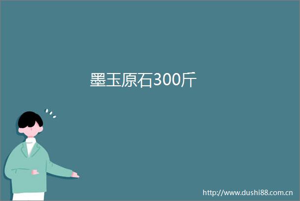 墨玉原石300斤
