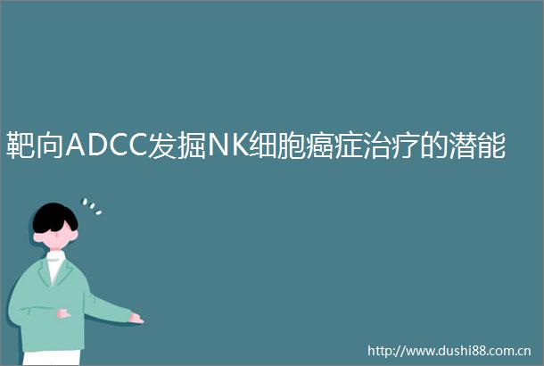 靶向ADCC发掘NK细胞癌症治疗的潜能