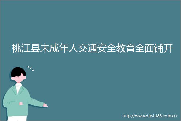 桃江县未成年人交通安全教育全面铺开