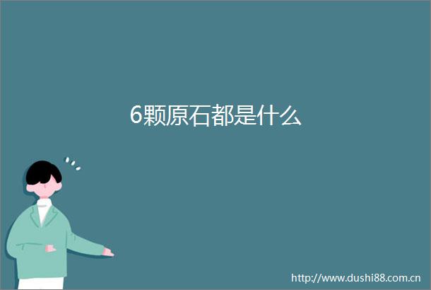 6颗原石都是什么