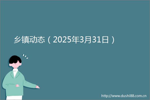 乡镇动态（2025年3月31日）