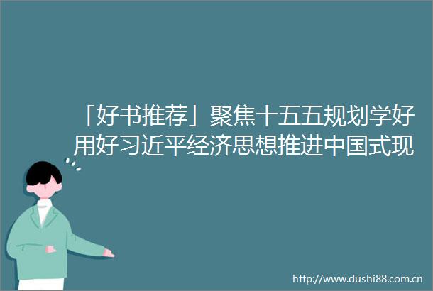 「好书推荐」聚焦十五五规划学好用好经济思想推进式现代化（学思平治名家谈推进式现代化荐读）