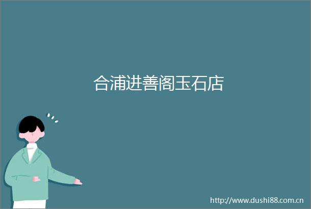 合浦进善阁玉石店
