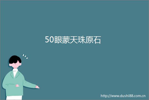 50眼蒙天珠原石